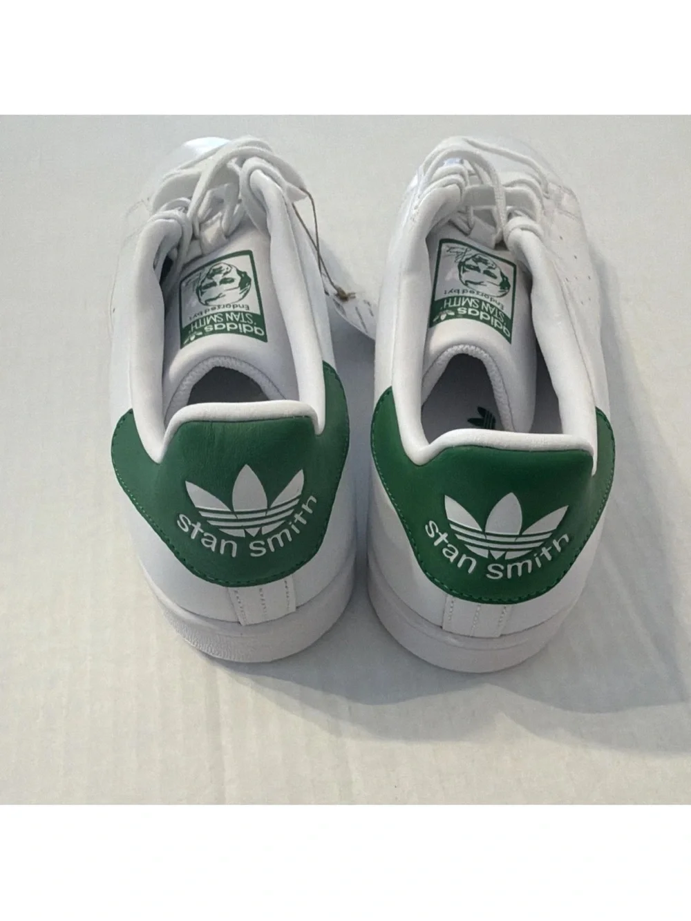 adidas Stan Smith White & Green Leather Men's Sneakers Size9